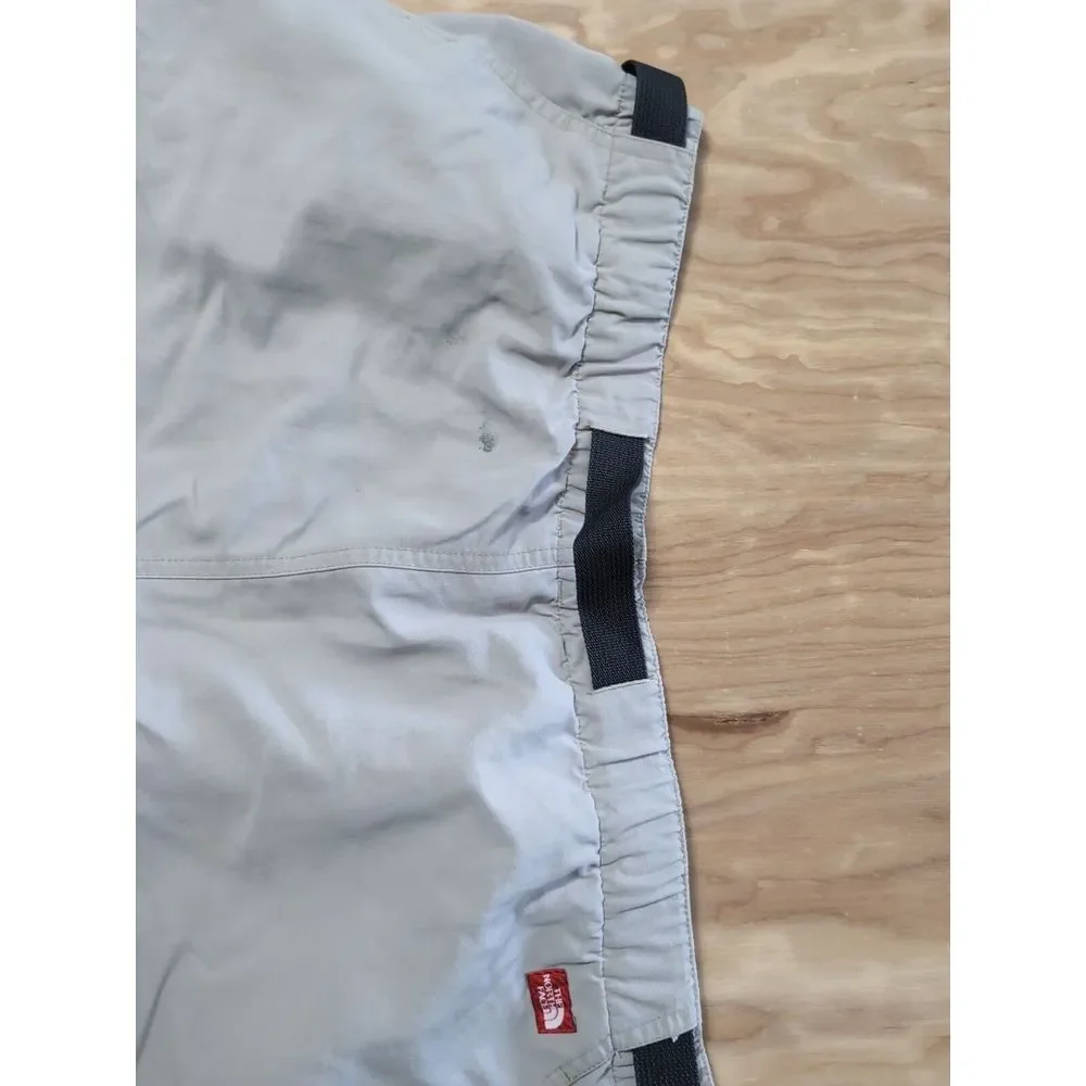 The North Face Men's XL 36x10 Cargo Nylon Shorts Pocket Zip Belted Elastic Waist